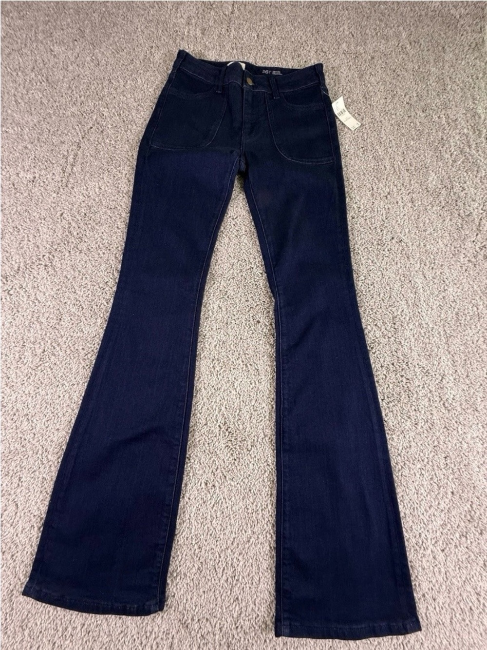 Pilcro Women's Dark Navy Flare Jeans
